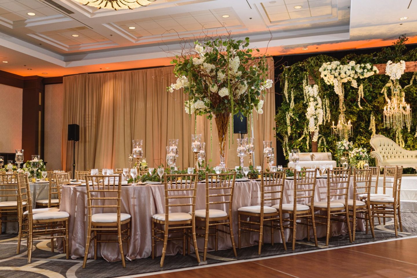 Garden-Themed South Asian Reception at Hilton Oak Brook Hills Resort ...