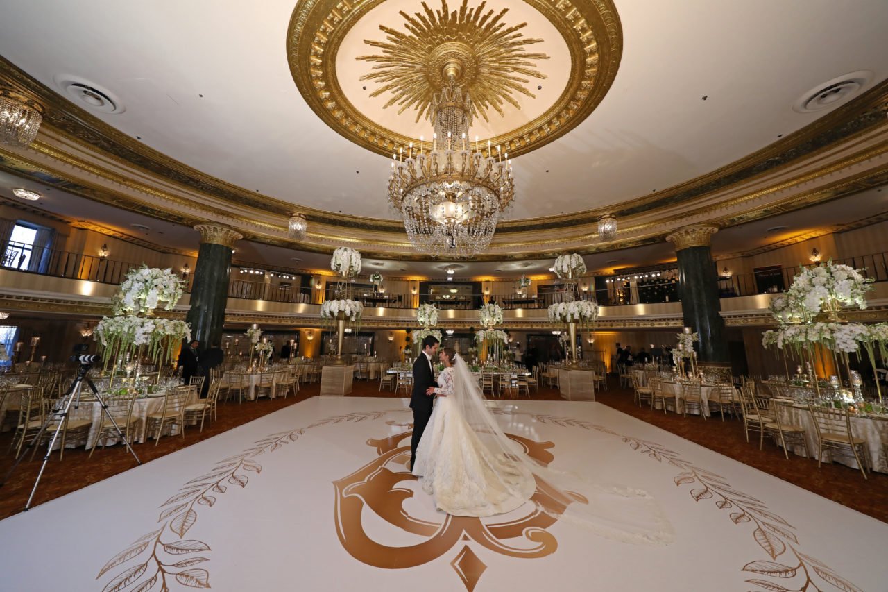 Intercontinental Chicago Wedding Reception Dance Floor Decor Decoration Ideas 