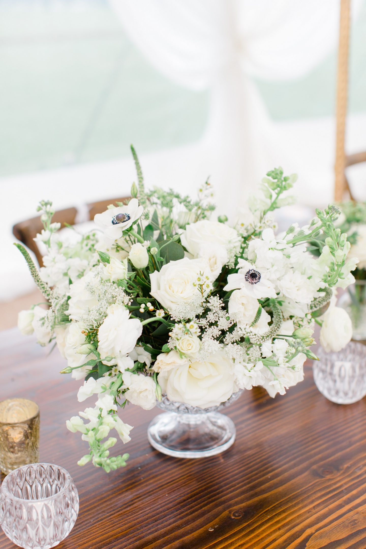 Romantic Dusty Blue Wedding Reception at Arranmore Farm & Polo Club ...