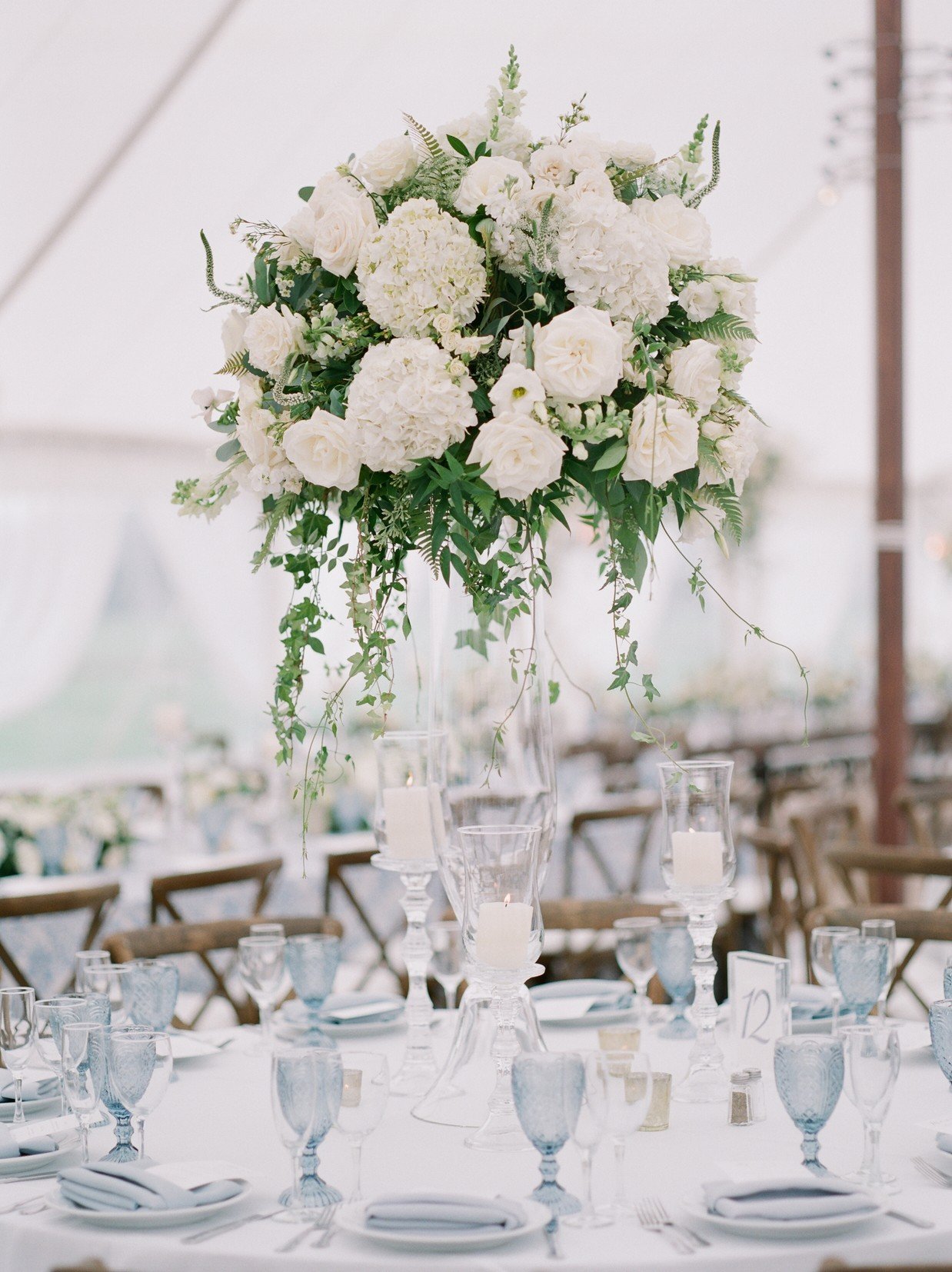 Mini White Lantern - Beach Wedding Reception Table Decoration - Rustic  Country Barn Party - MW37039